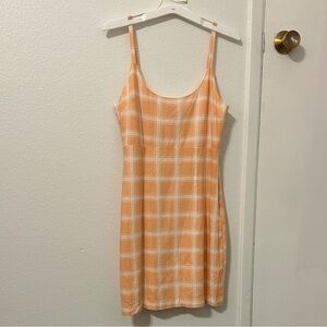 Forever 21 Peach Plaid Dress